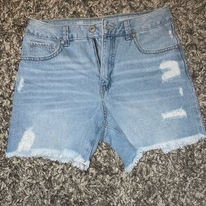Brand New Denim High Rise Shorts Size 4
